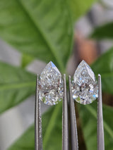 IGI 1.53CT + 1.53CT PEAR D VS1