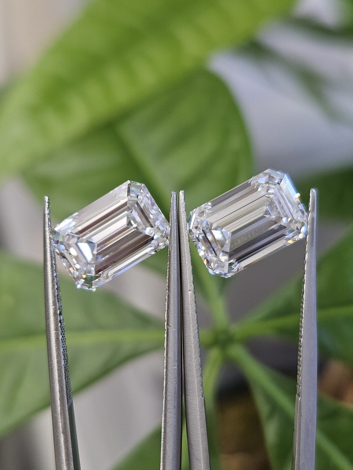 IGI 3.08CT + 3.08CT EMERALD PAIR D VVS2