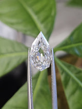 IGI 2.87CT PEAR STEP CUT E VVS2
