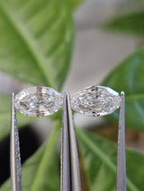 IGI 1.02CT + 1.05CT OVAL STEP CUT PAIR E VVS2
