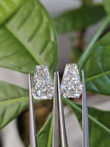 IGI 2.07CT + 2.08CT COFFIN CUT E VVS2