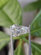 IGI 2.08CT COFFIN CUT E VVS2