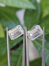 IGI 2.08CT + 2.07CT EMERALD PAIR E VVS2