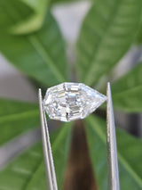 IGI 2.08CT PEAR STEP CUT F VVS2