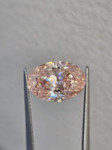 IGI 4.16CT OVAL FANCY VIVID PINK VVS2