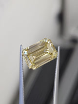 IGI 4.65CT EMERALD FANCY INTENSE YELLOW VS1