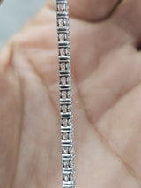 6.32cttw White Gold Lab Diamond 7" Tennis Bracelet