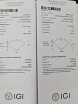 IGI 3.03CT + 3.17CT OMC LIGHT BROWN N VS1 + M VVS2
