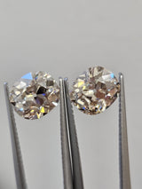 IGI 2.10CT + 2.01CT OMC PAIR M VVS2 + LIGHT BROWN VVS2