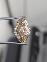IGI 5.05CT LOZENGE CUT FANCY BROWN VS1