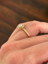 Yellow Gold 1.25ct Round Lab Diamond Ring