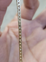 2.5cttw Yellow Gold Lab Diamond 7" Bracelet