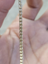 2.5cttw Yellow Gold Lab Diamond 7" Bracelet