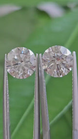 IGI 2.02CT + 2.03CT ROUND F VVS2 PAIR