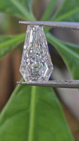 IGI 2.74CT COFFIN CUT D VVS2