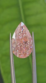 IGI 7CT PEAR FANCY VIVID PINK VS1