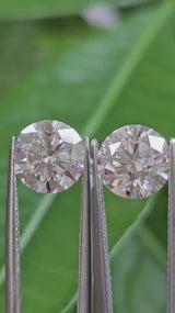 IGI 2.04CT + 2.08CT ROUND E VS1 PAIR