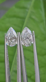 IGI 1CT + 1.06CT PEAR E VVS2 + E VVS1