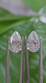 IGI 1.51CT + 1.51CT PEAR PAIR D VS1