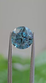 IGI 2.09CT ROUND FANCY VIVID BLUE VS1