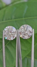 IGI 3.02CT + 3.02CT ROUND PAIR D VS1