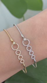 Lab diamond flex bracelets
