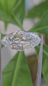 IGI 4.10CT MARQUISE STEP CUT D VVS2
