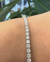 3.6CT Round Lab Diamond Tennis Bracelet