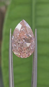 IGI 8CT PEAR FANCY VIVID PINK VS1