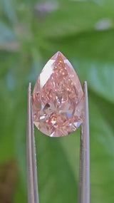 IGI 5CT PEAR FANCY VIVID PINK VS1