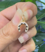 Horseshoe Pendant 14k