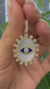14KT Yellow Gold Evil Eye Pendant