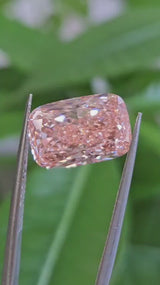 IGI 7.05CT CUSHION FANCY VIVID PINK VVS2