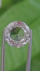 IGI 4.06CT ROUND ROSE CUT F VVS2