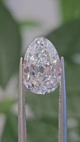 IGI 2.58CT ANTIQUE PEAR E VS1