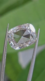 IGI 4.74CT CUSHION ROSE CUT E VVS2
