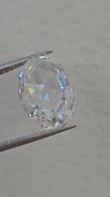IGI 4.59CT OVAL ROSE CUT E VVS2