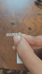 1 ct Natural Rose Cut Diamond Eternity Band