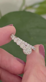White gold diamond snake ring. Center stone is 0.7cts.