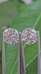 IGI 2.01CT + 2.03CT ROUND E VVS2 PAIR