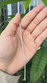 3 CT Low setting Lab 7.15 inches Tennis Bracelet