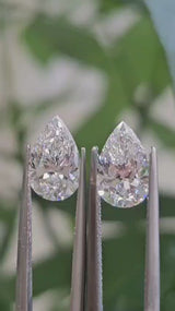 IGI 1.52CT + 1.54CT PEAR PAIR D VS1