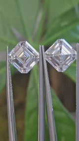 IGI 2.56CT + 2.56CT ASSCHER E VS1