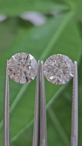 IGI 2CT + 2.05CT ROUND D VVS2 PAIR