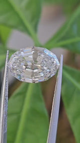 IGI 4.05CT OVAL STEP CUT F VS1