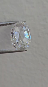 IGI 3.01CT OVAL ROSE CUT E VS1