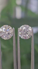 IGI 1.50CT ROUND PAIR D VS1