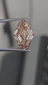 IGI 5.05CT LOZENGE CUT FANCY BROWN VS1