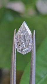 IGI 1.89CT PEAR STEP CUT E VVS1