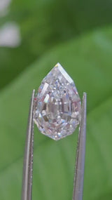 IGI 3.33CT PEAR STEP CUT D VVS2